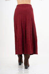 Gonna Soft Pleat in maglia plissé