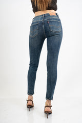 Jeans skinny elasticizzato lavaggio tè.