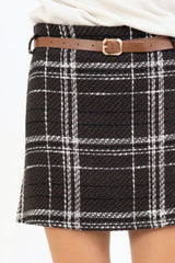 Minigonna PlaidChic in Bouclé