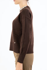 Maglione Pearl Dream con dettagli gioiello