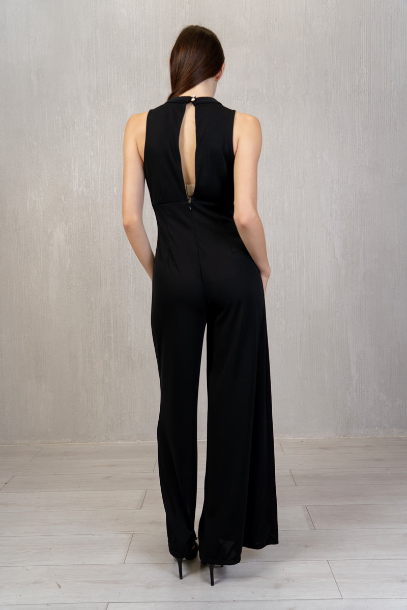 Tuta Elegance Borgogna con Goccia e Gamba Palazzo