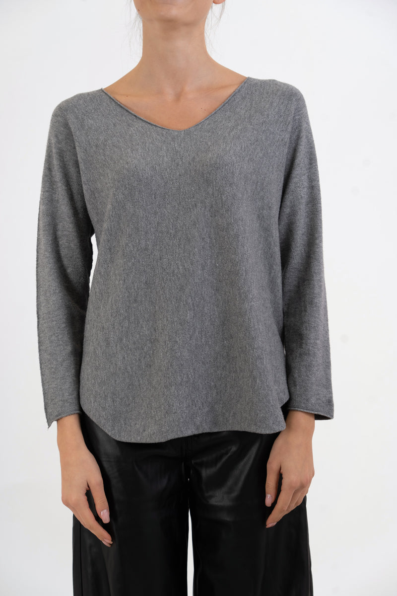 Maglia SoftVibe in misto viscosa scollo a V