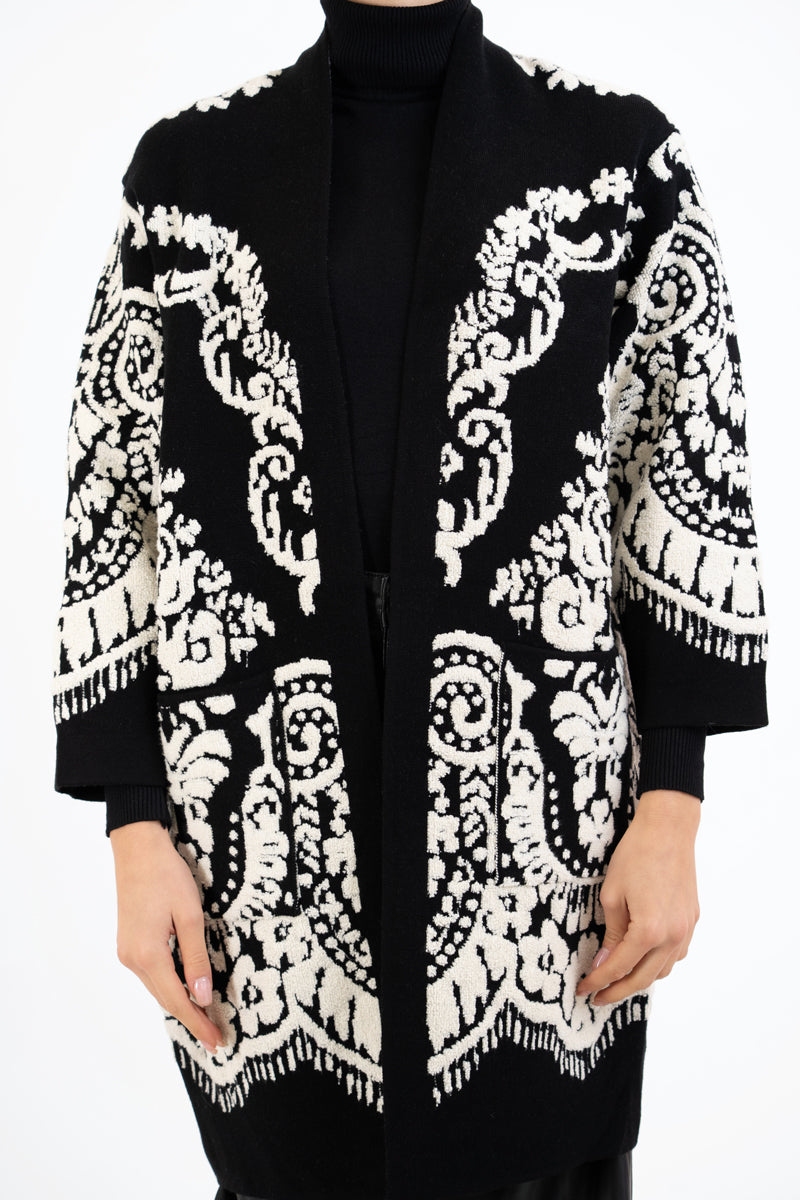 Cardigan Kimono Jacquard