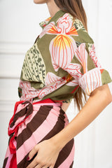Camicia Jungle in 100% Cotone Made in Italy
