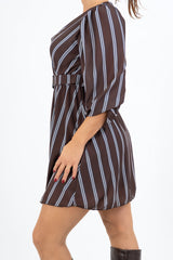 Abito Rigato Georgette Charm