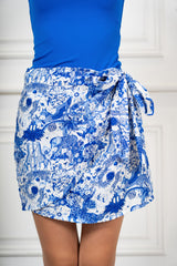 Minigonna Portafoglio Safari Toile in 100% Viscosa Made in Italy