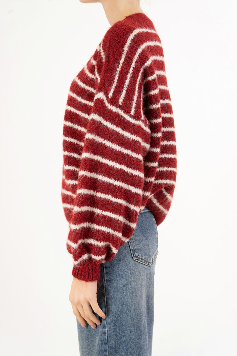 Maglione Soft Lines over a righe