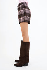 Shorts PlaidChic con pence e tasche uomo