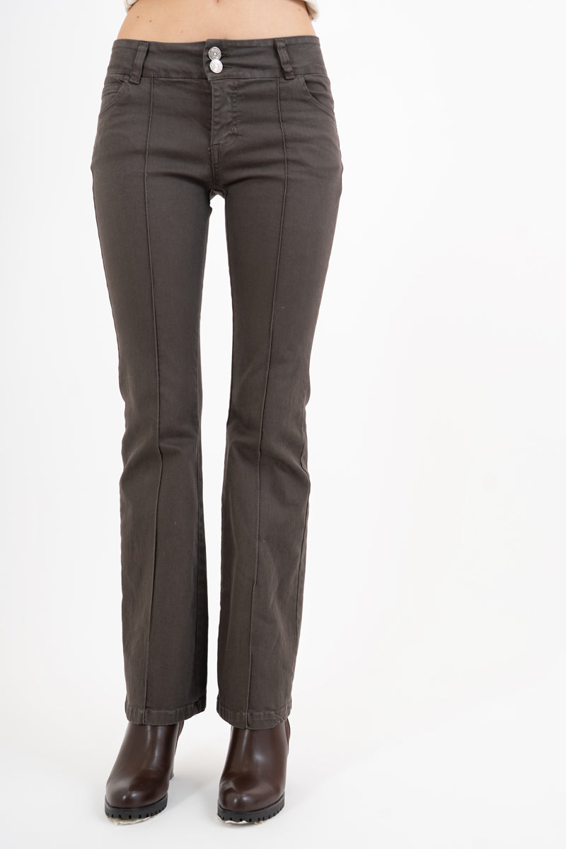 Jeans Zampetta Brown Made in Italy