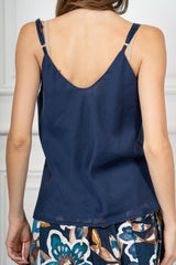 Top Spalline Regolabili in Lyocell Velato