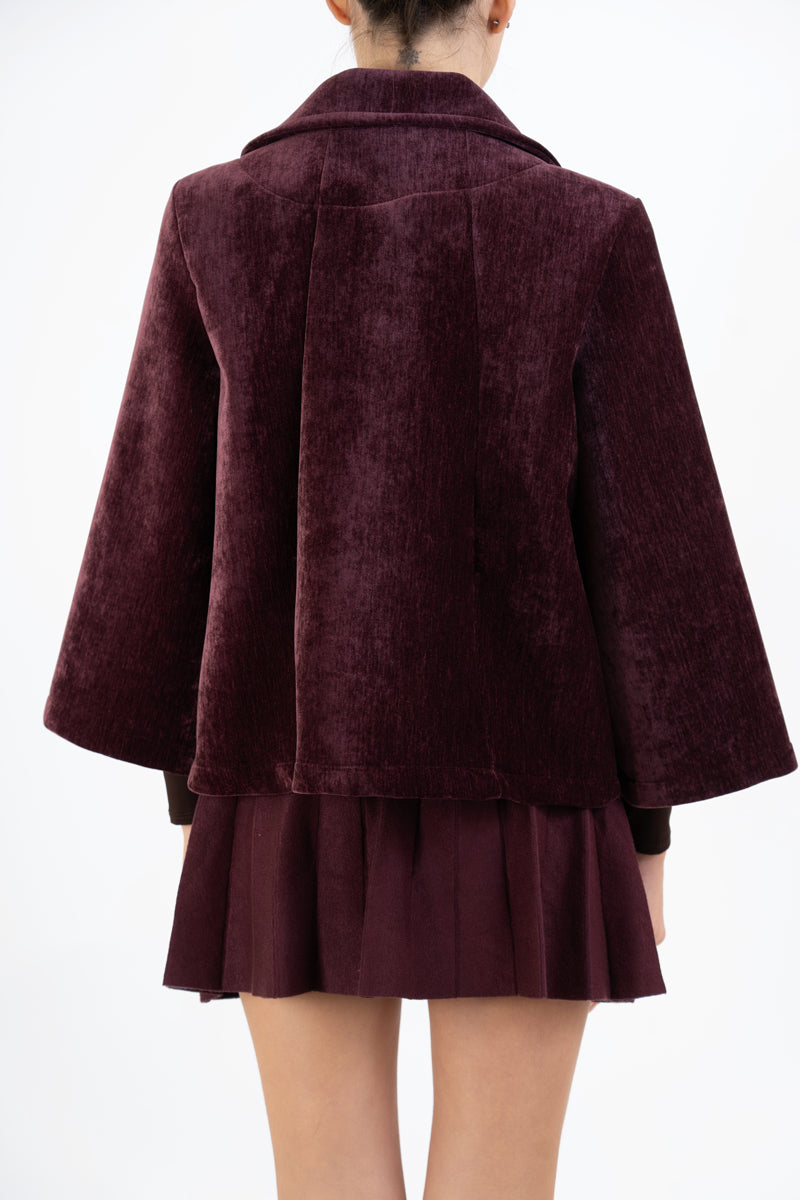 Cappottino VelvetShell corto doppio petto