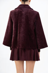 Cappottino VelvetShell corto doppio petto