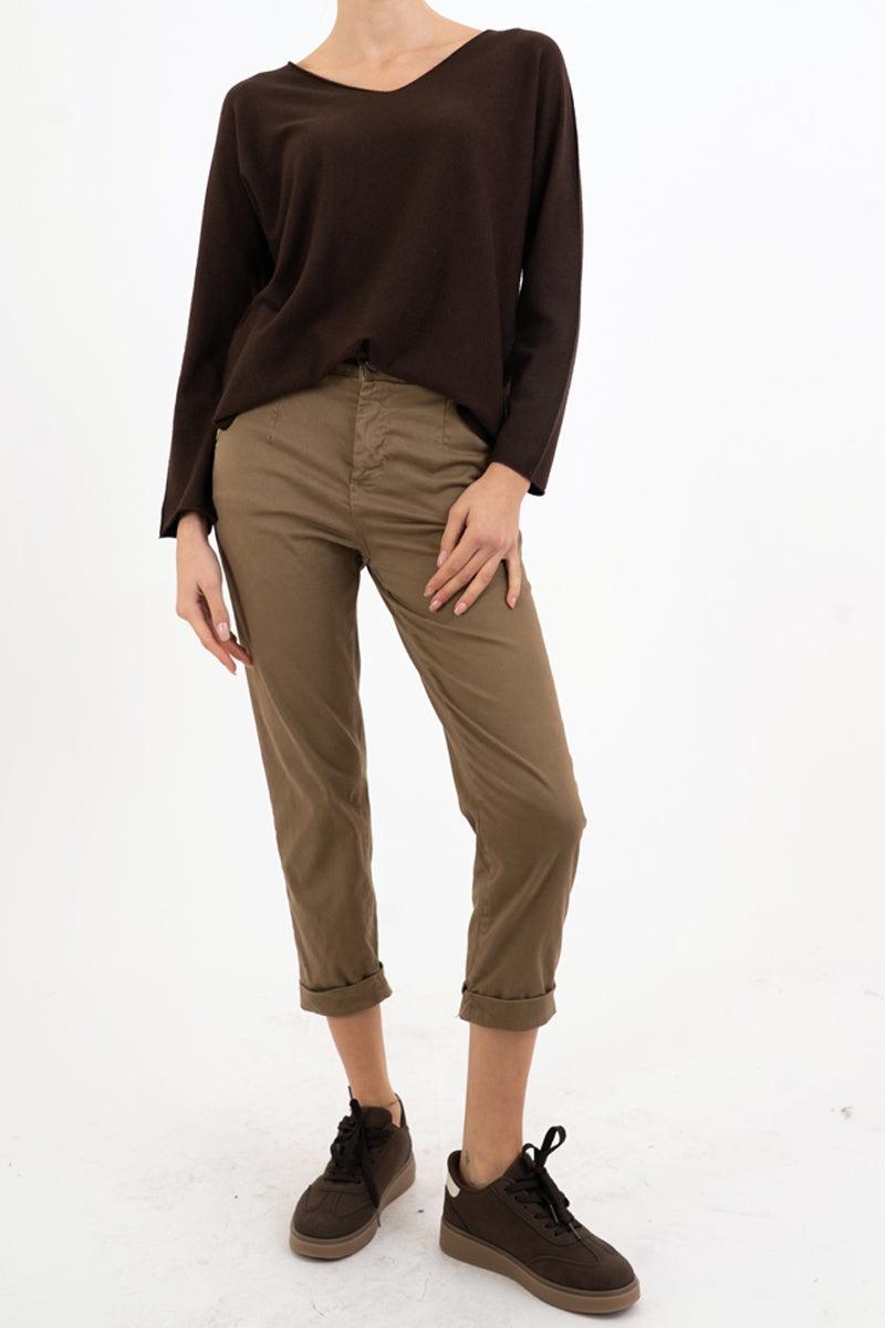 Maglia SoftVibe in misto viscosa scollo a V