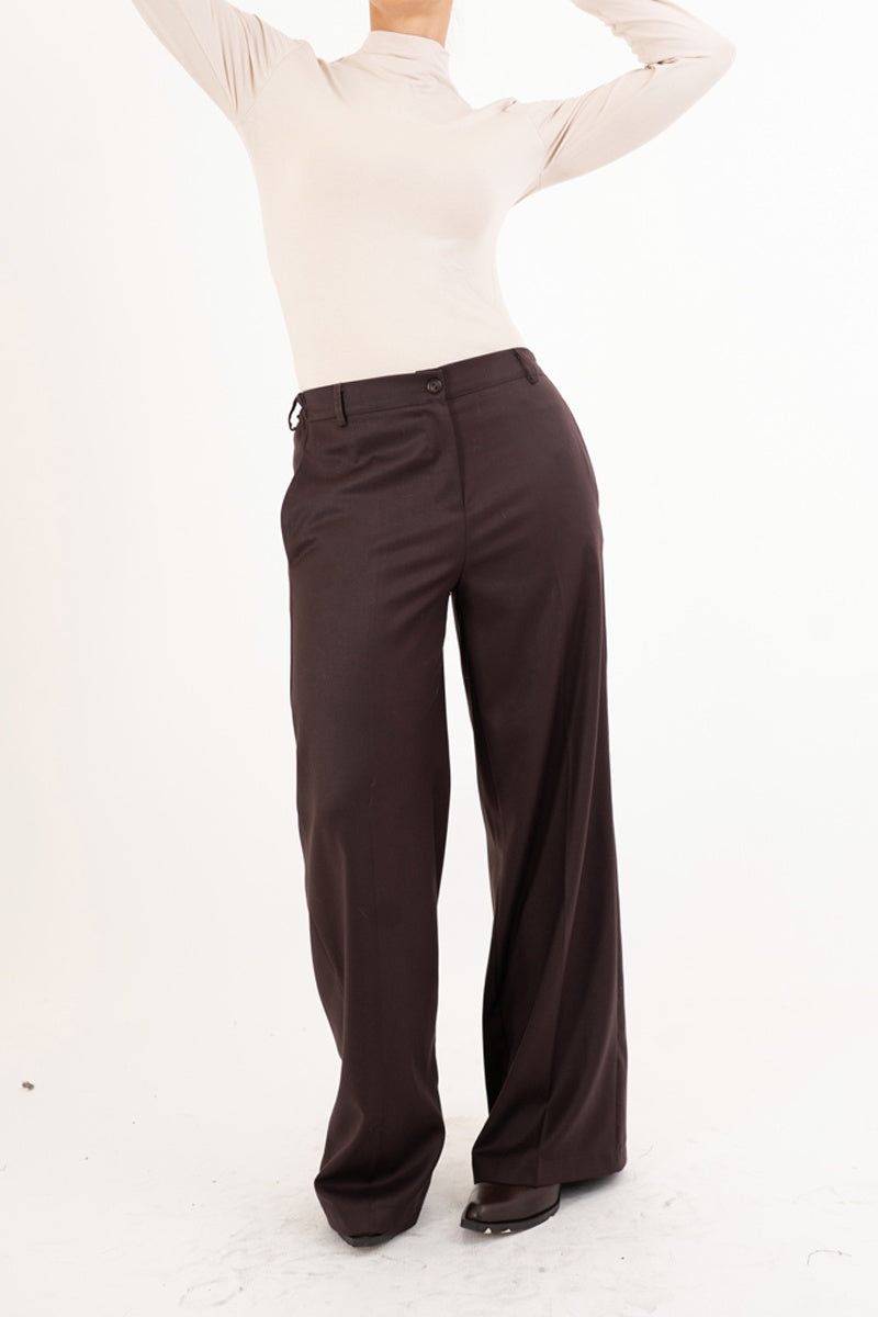 Pantalone CityPalazzo in poliviscosa elasticizzata