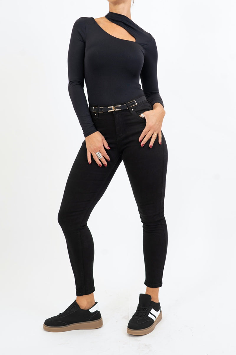 Body Cut-Out Glam – doppio scollo asimmetrico