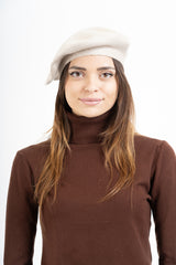 Basco in misto viscosa e lana con micro strass