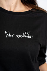 T-shirt scritta cotone “No Vabbè”