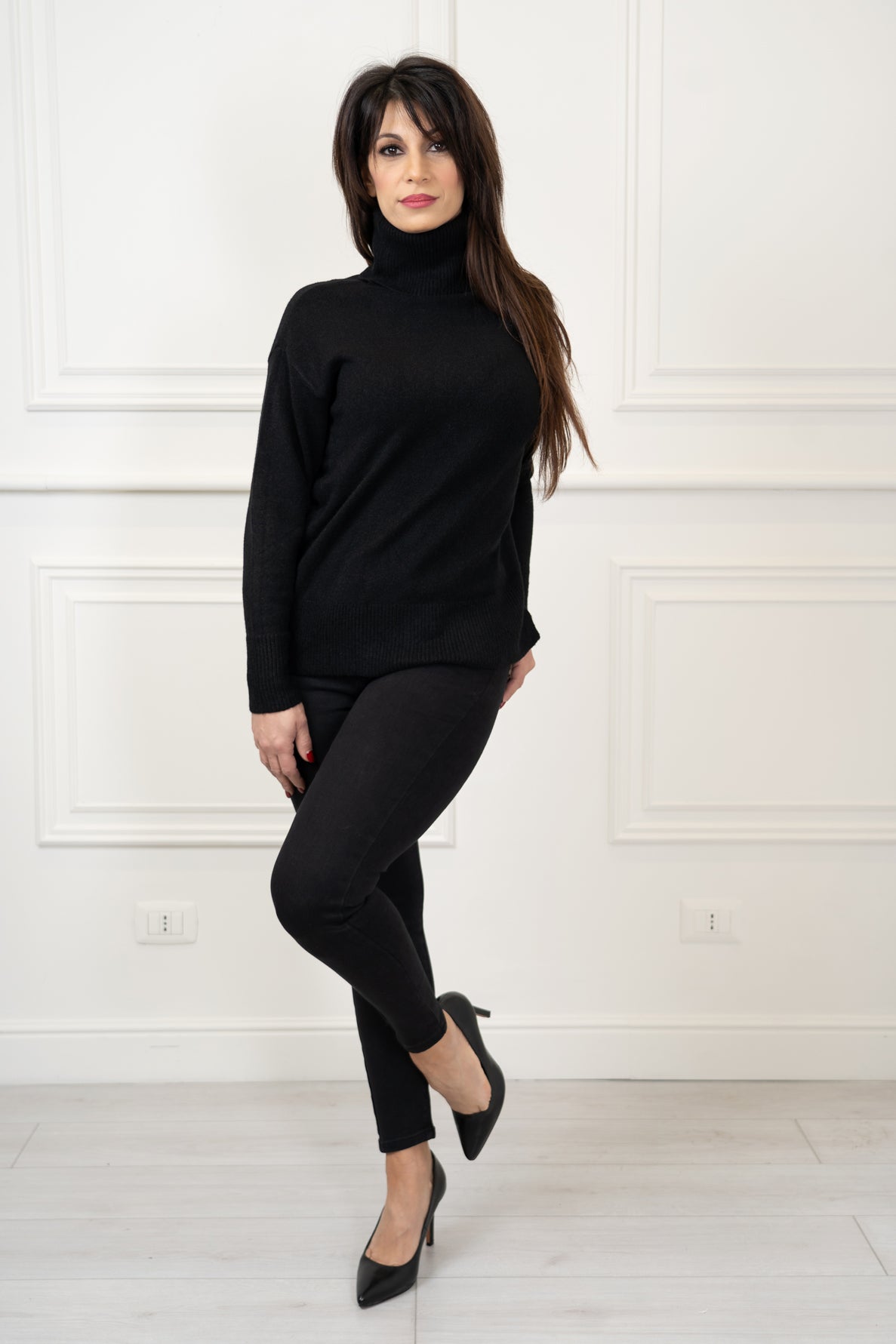 Maglione over dolcevita
