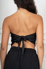 Top a fascia effetto raso con nodo