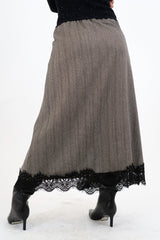 Gonna LurexMood lunga portafoglio con pizzo