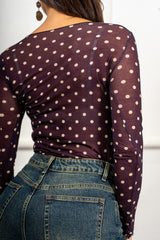 modella indossando Maglia Aveline colore