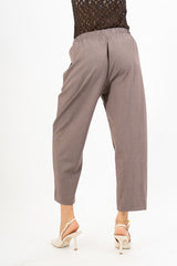 Pantalone Asimmetrico Taupe Luxe