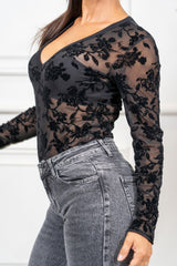 Maglia Velvet Bloom V