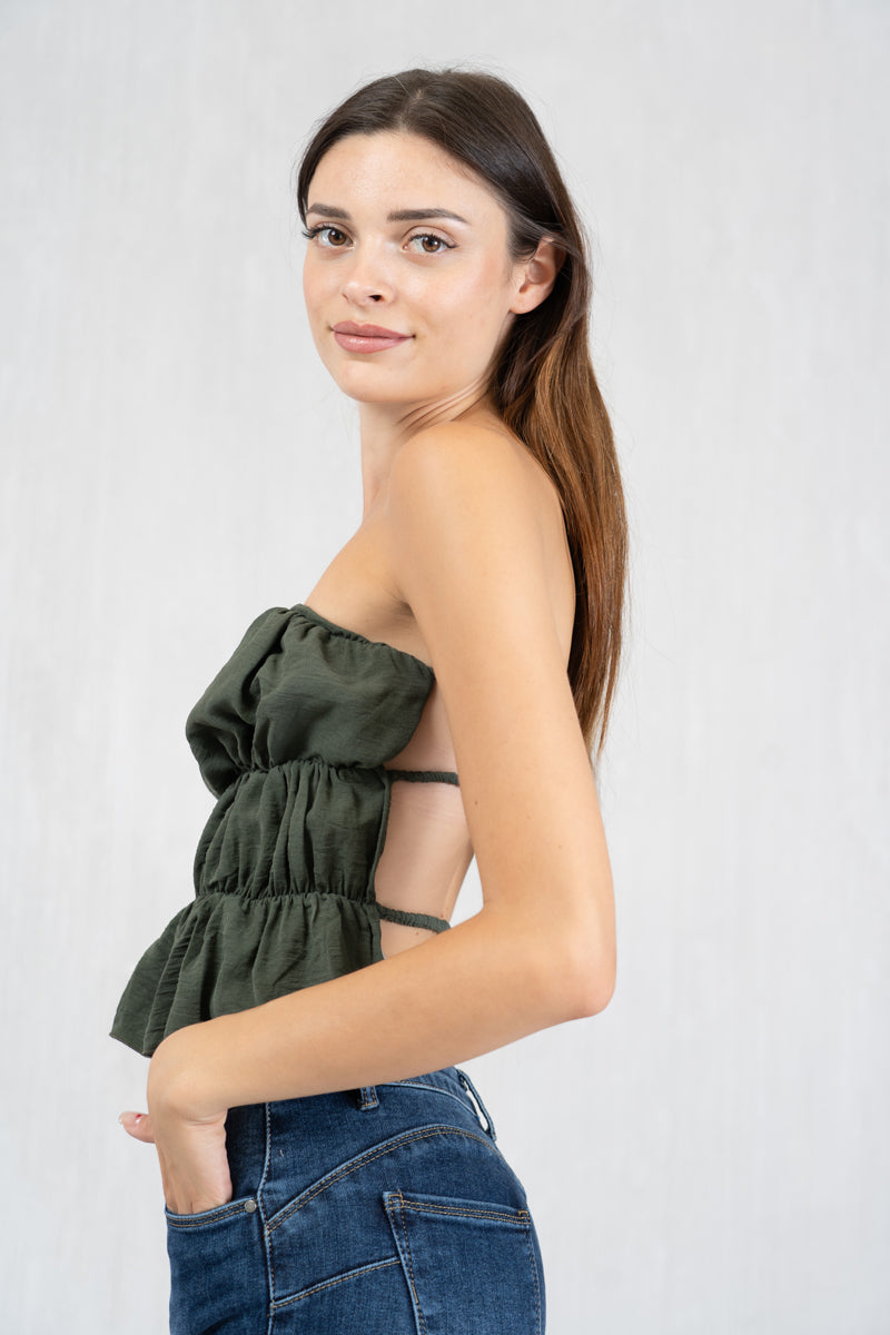 Top Bali Breeze a fascia con schiena scoperta