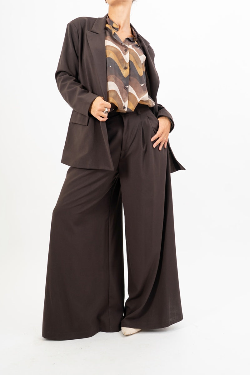 Blazer Over Double Mocha.