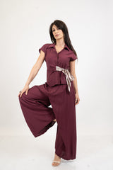 Camicia EasyWave con fusciacca foulard in raso.