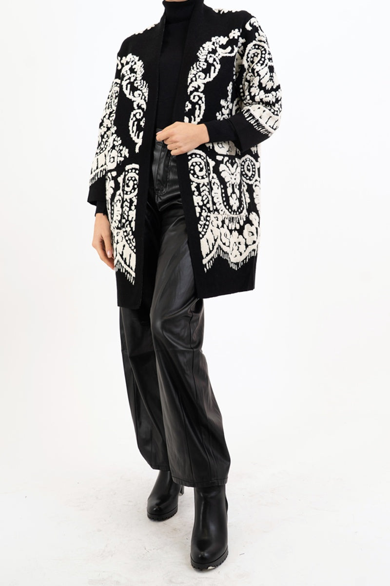 Cardigan Kimono Jacquard