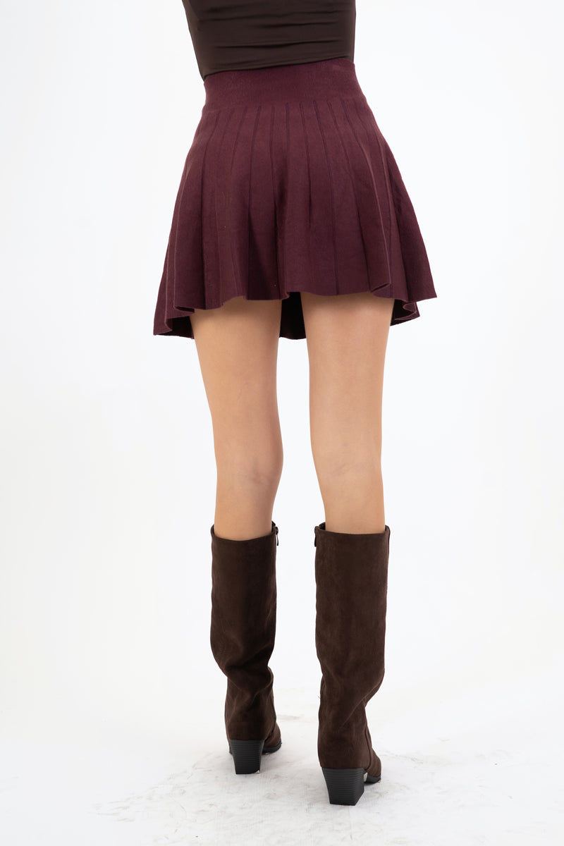 Minigonna Soft Pleat in viscosa elasticizzata