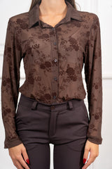 modella indossando Camicia Floris colore