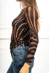 Maglia Aveline Zebrata