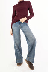 Maglia SoftTouch collo vulcano in viscosa elasticizzata