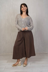 Cardigan leggero con filo lurex