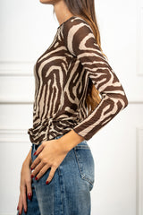 Maglia Aveline Zebrata