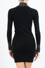 Tubino Shine con strass su collo e polsi