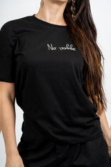 T-shirt scritta cotone “No Vabbè”