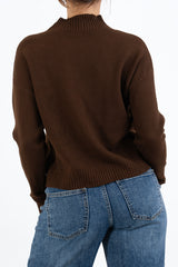 Maglione CozyVibe collo vulcano in misto viscosa