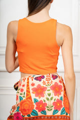 Top Crop Doppiato Basic