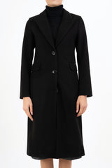 Cappotto Elegance Noir monopetto in panno