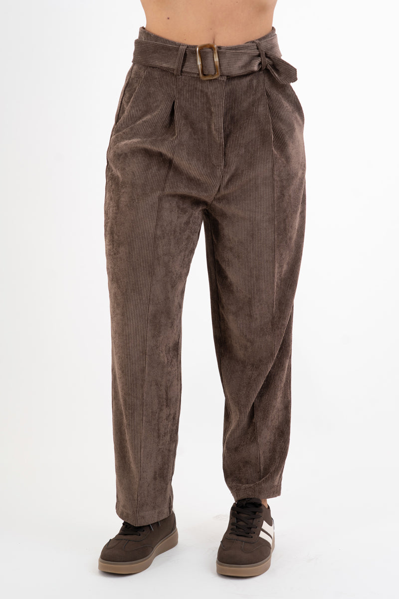 Pantalone Velvet Line con fusciacca
