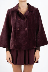 Cappottino VelvetShell corto doppio petto