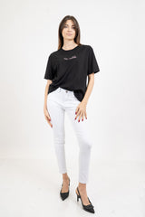 T-shirt scritta cotone “No Vabbè”.