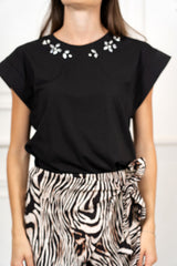 T-shirt Gioiello Spalla Scoperta