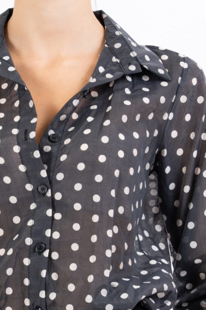 Camicia DotWhisper in Tencel