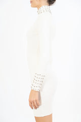 Tubino Shine con strass su collo e polsi
