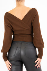 Maglia SoftCross incrociata in viscosa elasticizzata