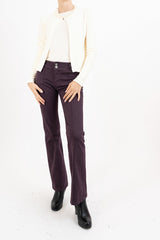Jeans Zampetta Prugna Made in Italy